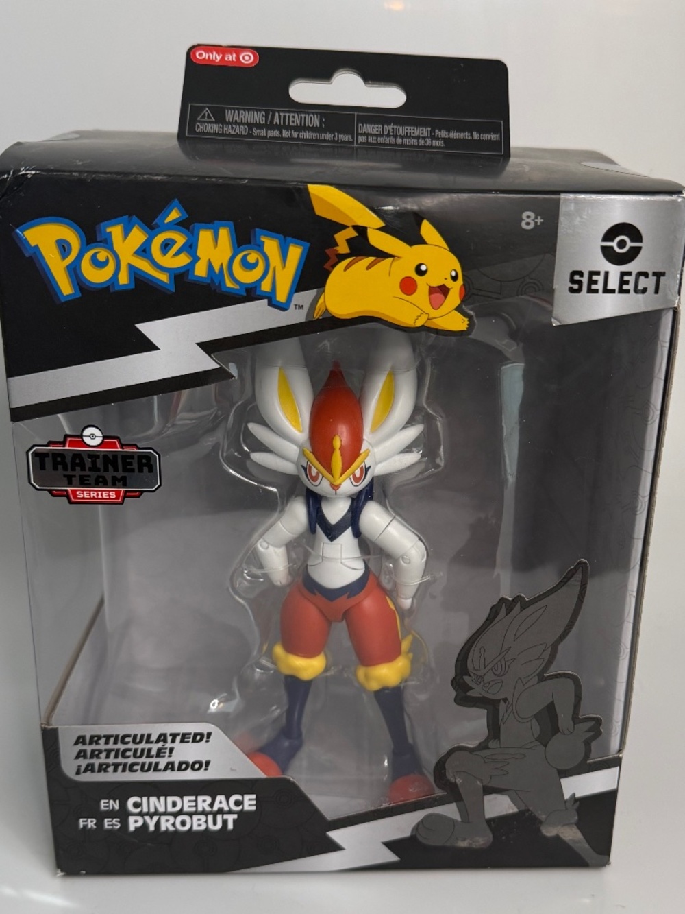 Pokemon Select: Articulated Cinderace 6" Action Figure New Sealed
